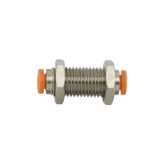 FITTING, PUSH-IN, BULKHEA D UNION, 5/32 TUBE,3/8-24x.635lg