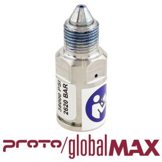 SAFETY VALVE ASSY, COMPACT, .375 MALE PORT, 38,000 PSI